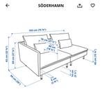 SOFA 3-seat SODERHAMN light beige - IKEA furniture, Huis en Inrichting, Zetels | Zetels, Ophalen, Kunststof, 150 tot 200 cm, Driepersoons