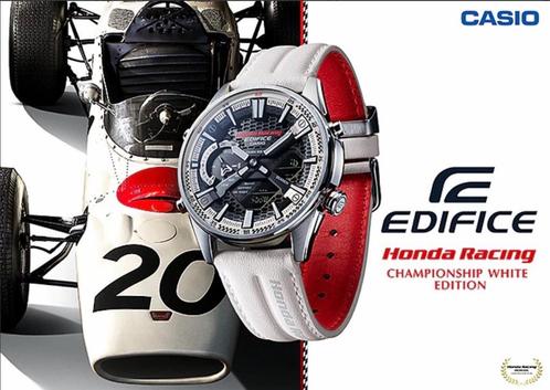 Honda Racing Special Edition Edifice Wit Chronograaf, Handtassen en Accessoires, Horloges | Heren, Zo goed als nieuw, Polshorloge