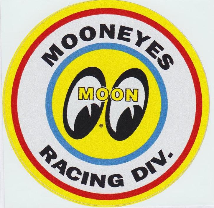 Mooneyes Racing Div. sticker #6, Motoren, Accessoires | Stickers, Verzenden