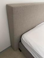 Tweepersoons boxspring in prima staat!, Gris, Comme neuf, Enlèvement, 200 cm