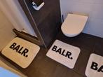 3 BALR badmatten + BALR douchegordijn, Huis en Inrichting, Ophalen of Verzenden, Zo goed als nieuw, Wit, Badmat