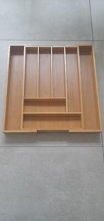 Bestekbak bamboe uitschuifbaar, Huis en Inrichting, Ophalen, Gebruikt, Hout, Bestekset