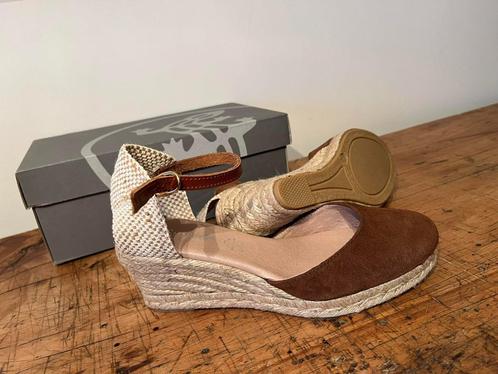 T41 Salamander espadrilles, Kleding | Dames, Schoenen, Zo goed als nieuw, Espadrilles, Bruin, Ophalen of Verzenden