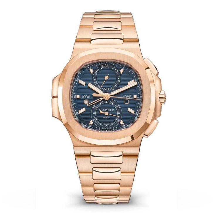 Patek Philippe Nautulis 5990-1R-001 rose Nieuw, Handtassen en Accessoires, Horloges | Heren, Goud, Goud, Ophalen