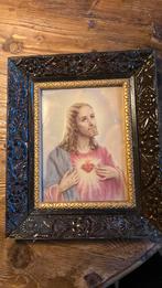 Cadre ancien avec image de Jésus, Antiquités & Art, Antiquités | Accessoires de maison, Enlèvement ou Envoi