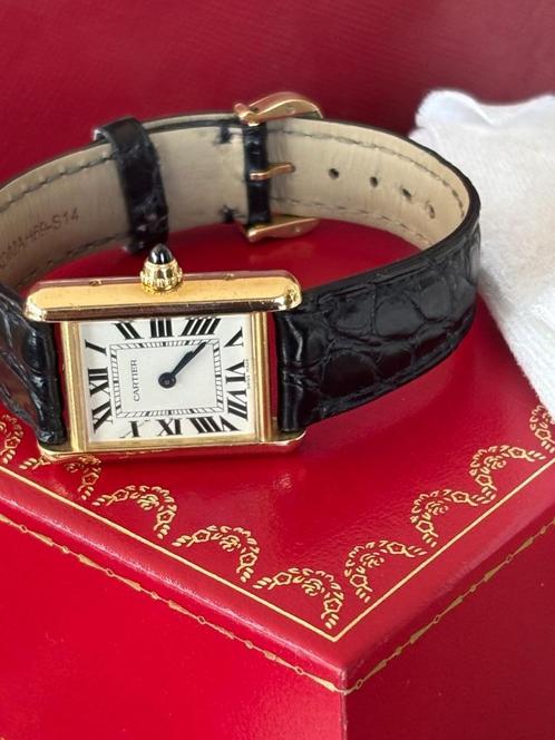 Dames Cartier Tank Louise Cartier 2442 18 krt, Handtassen en Accessoires, Horloges | Dames, Gebruikt, Polshorloge, Overige merken