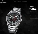 Horloge Alpha Sierra S04 - roest vrij staal dia.44, Autres marques, Acier, Enlèvement, Montre-bracelet