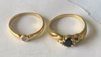 2 gouden ringen 18kt 750, Bijoux, Sacs & Beauté, Bagues, Enlèvement ou Envoi, Or