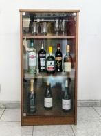 Retro houten barkast met raam — snel vast te pakken, Huis en Inrichting, Ophalen, Gebruikt, 100 tot 150 cm, Rétro Vintage