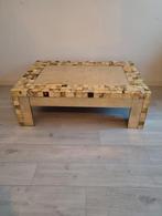 VINTAGE SALONTAFEL MET HOORN INLEG, Ophalen, Overige materialen, Gebruikt, 100 tot 150 cm