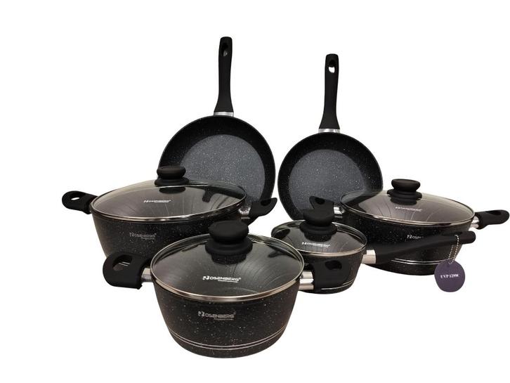 Black Friday Eisenbach 10-delige pannenset met marmercoating, Huis en Inrichting, Keuken | Potten en Pannen, Nieuw, Pannenset