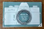 Minolta SR brochure lenzen en accessoires ENG, Ophalen of Verzenden, Gebruikt, Overige typen