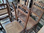 Antieke stoelen met opknapwerk, Vijf, Zes of meer stoelen, Gebruikt, Bruin, Hout