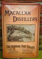 Metalen Reclamebord van Macallan Malt Whisky in Reliëf, Verzamelen, Nieuw, Reclamebord, Verzenden
