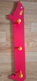 Rode teckel kapstok voor kinderkamer., Ophalen, Zo goed als nieuw, Kapstokje