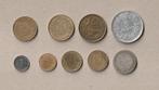Set van 9 (gebruikte) Franse munten, Setje, Frankrijk, Ophalen of Verzenden