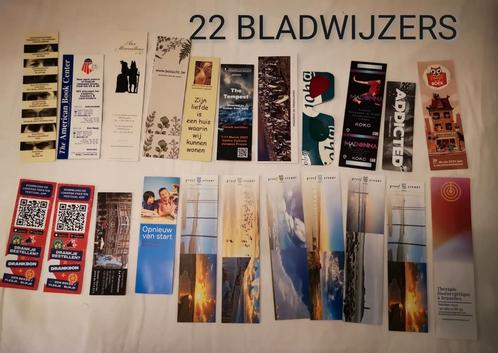 22 BLADWIJZERS, Verzamelen, Boekenleggers, Zo goed als nieuw, Overige onderwerpen, Ophalen of Verzenden