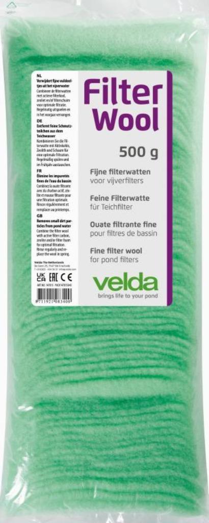 Velda Filterwatten Groen 500g, Tuin en Terras, Vijver-toebehoren, Nieuw, Vijverfilter, Ophalen of Verzenden