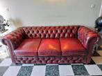 oxblood chesterfield zetel, drie zit, Huis en Inrichting, Zetels | Zetels, Chesterfield, Driepersoons, 75 tot 100 cm, Ophalen of Verzenden