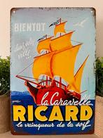 Metalen reclamebord Ricard, Verzamelen, Ophalen of Verzenden, Nieuw, Reclamebord