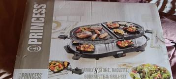 Princess steengrill, racletteset en gourmet tot 8 personen