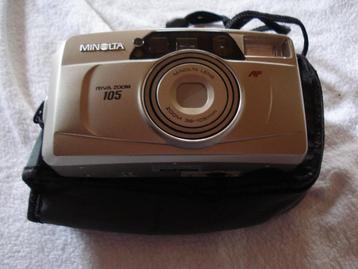 Vintage fototoestel Minolta. Riva zoom 105