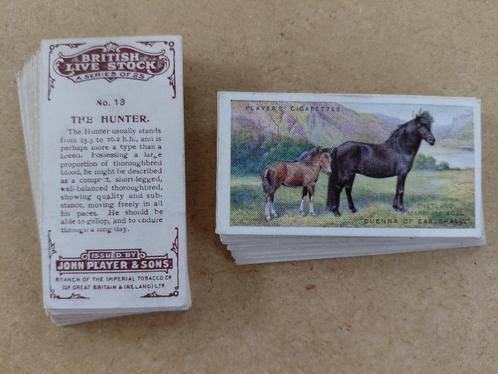 British Live Stock complete set 25 chromos, Verzamelen, Foto's en Prenten, Dier, Voor 1940, Ophalen of Verzenden