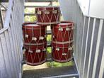Tambour ancien Lot de 5 tambours Vintage rouge et blanc, Musique & Instruments, Percussions, Utilisé, Tambour, Enlèvement ou Envoi