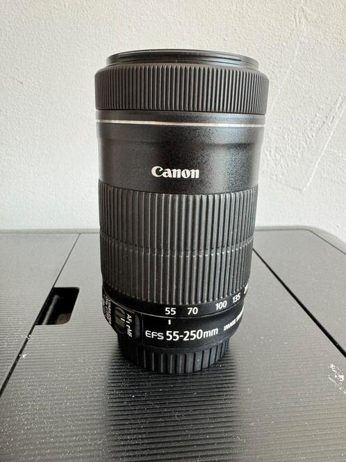 Canon EF-S 55-250 mm f/4-5.6 IS STM-objectief, Audio, Tv en Foto, Foto | Lenzen en Objectieven, Zo goed als nieuw, Groothoeklens