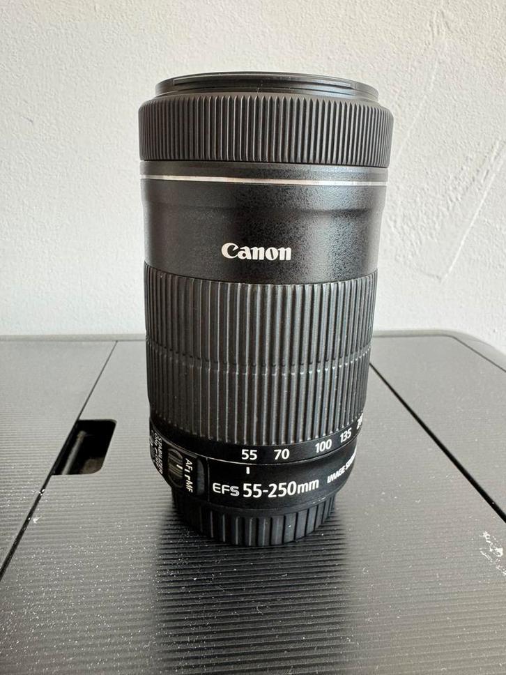Canon EF-S 55-250 mm f/4-5.6 IS STM-objectief, Audio, Tv en Foto, Foto | Lenzen en Objectieven, Zo goed als nieuw, Groothoeklens