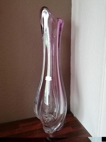 Val Saint Lambert grote kristallen vaas 65 cm beschikbaar voor biedingen
