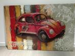 schilderij, kunstwerk in 3D metaal VW Volkswagen Kever, Verzamelen, Ophalen, Nieuw, Auto's