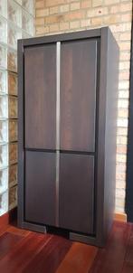 Bruine designgarderobe, Huis en Inrichting, Kasten | Kleerkasten, Ophalen, Gebruikt, 100 tot 150 cm, 50 tot 100 cm