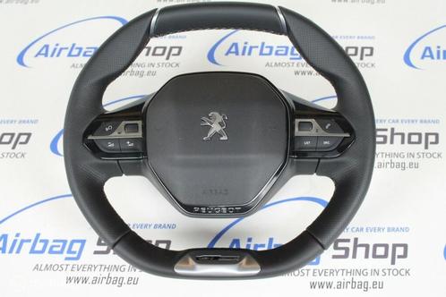 Stuur + airbag leder Peugeot 5008 (2016-heden), Auto-onderdelen, Besturing, Gebruikt, Ophalen of Verzenden