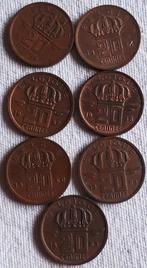 BELGIË : REEKS 20 CENT. met SCHAARSE 1962 & 63 KM146 & 147.1, Postzegels en Munten, Munten | België, Verzenden, Brons, Setje