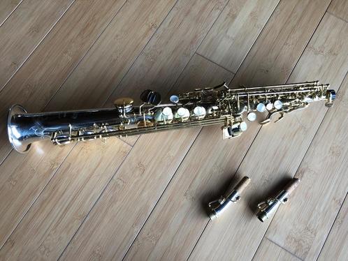 Yanagisawa S-WO37 Elite Sopraansaxofoon, Muziek en Instrumenten, Blaasinstrumenten | Saxofoons, Zo goed als nieuw, Sopraan, Met koffer