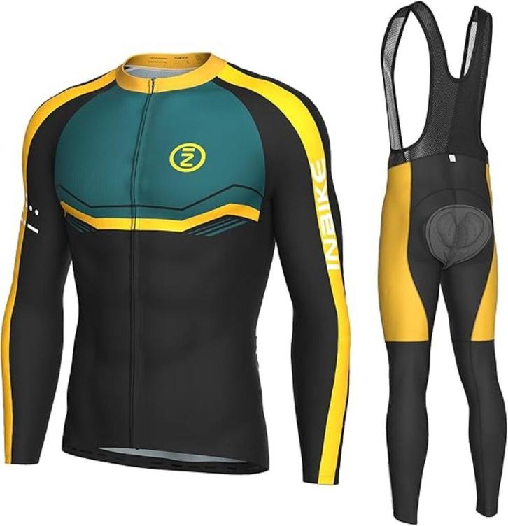 Fietsshirt met bretelbroek SNELLE GRATIS LEVERING, Fietsen en Brommers, Fietsaccessoires | Fietskleding, Nieuw, Heren, XL, Verzenden