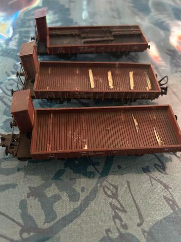 Lima : lot de 3 petits wagons de marchandises identiques, Enlèvement, Lima