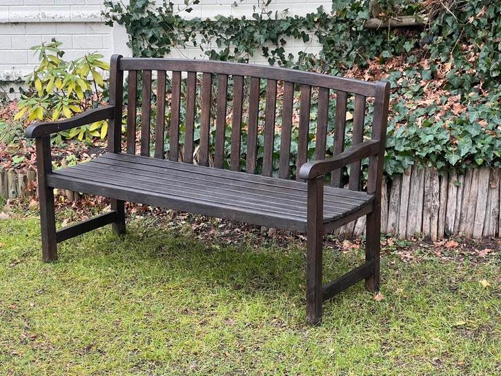 Banc de jardin en teck — 3 places, Jardin & Terrasse, Bancs de jardin, Comme neuf, Bois, Enlèvement