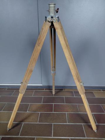 Vintage houten tri-pod - statief - driepoot beschikbaar voor biedingen