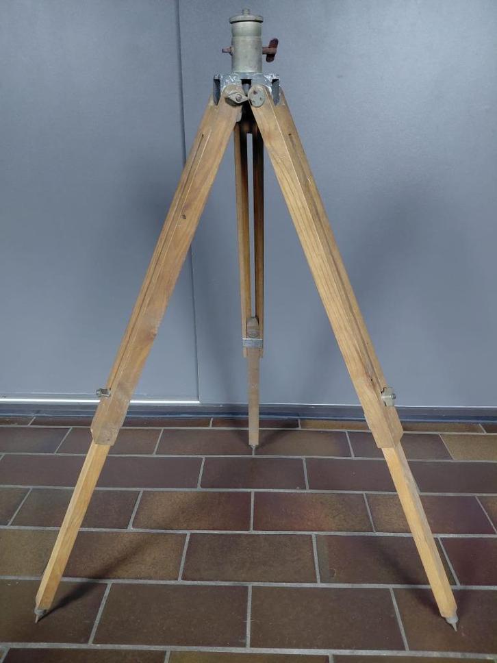 Vintage houten tri-pod - statief - driepoot, Antiek en Kunst, Curiosa en Brocante, Ophalen of Verzenden