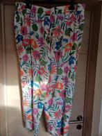 Claude Arielle losse broek wit met bloemenprint Mt 50, Kleding | Dames, Grote Maten, Wit, Ophalen of Verzenden, Zo goed als nieuw