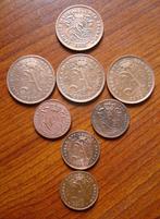 Lot van 8 Belgische 1 en 2 centimes Leopold II en Albert I, Timbres & Monnaies, Monnaies | Belgique, Bronze, Série, Envoi