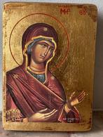 Icoon Maria met Kind bladgoud (14 op 10 cm), Ophalen of Verzenden, Zo goed als nieuw, Overige typen, Christendom | Katholiek