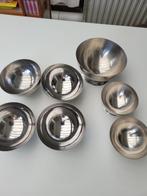 inox kommetjes, Casserole, Bidon ou Boîte, Comme neuf, Inox, Enlèvement