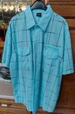 Chemise homme bleu ligne noir 3XL, Kleding | Heren, Grote Maten, Ophalen of Verzenden, Zo goed als nieuw, Blauw, Overhemd