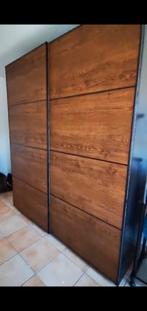 Ikea Pax kledingkast, Huis en Inrichting, Kasten | Kleerkasten, Hout + zwart ijzer, 200 cm of meer, Gebruikt, Met hangruimte