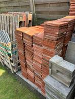 Lot oude terracotta tegels, Antiek en Kunst, Antiek | Wandborden en Tegels, Ophalen