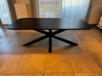 Zwarte eettafel Living met ijzeren poot, Ophalen, Zo goed als nieuw