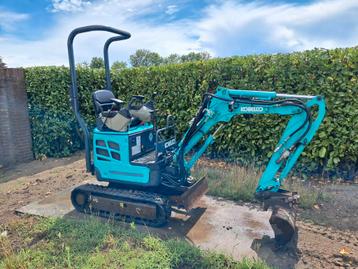 Minigraver Kobelco SK10SR ( Bj 2016 ) Sloop-sorteer / Kraan beschikbaar voor biedingen